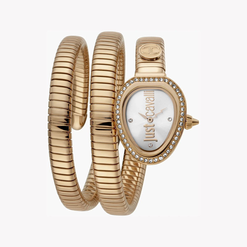 Just Cavalli Women's Rose Gold Watch, Silver Dial | Jc1l120m0045 by i-watch