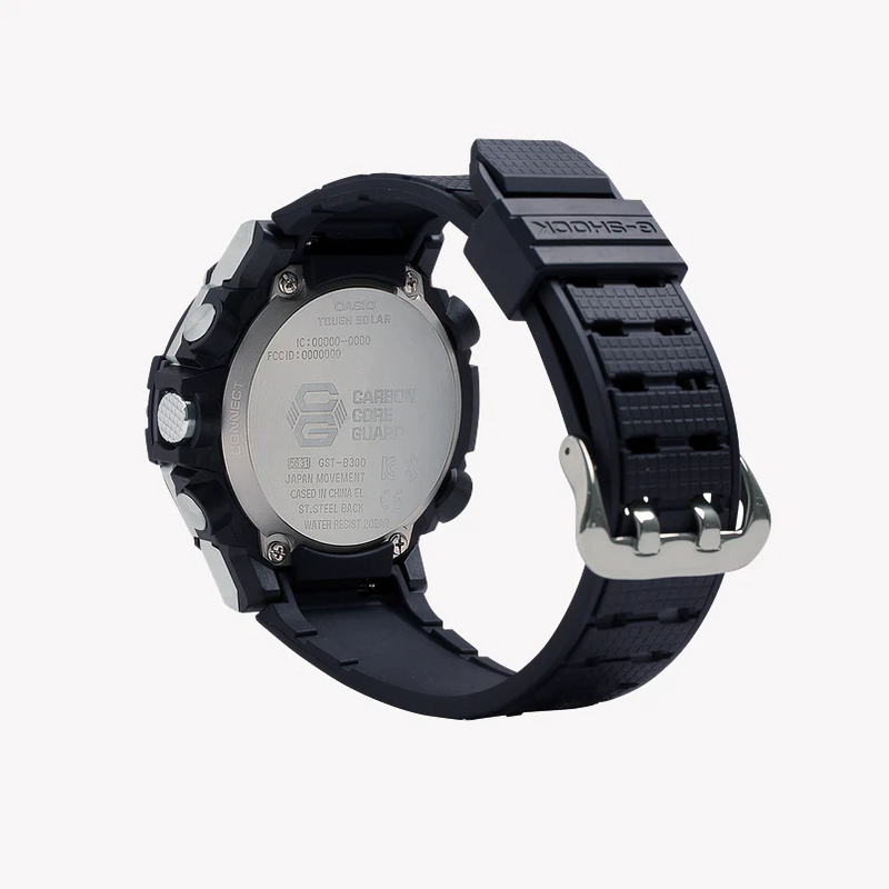 Casio G-Shock Gst-B300-1adr - Rugged Elegance For The Modern Adventurer Men's Watch With Stainless Steel Case And Black Dial by i-watch