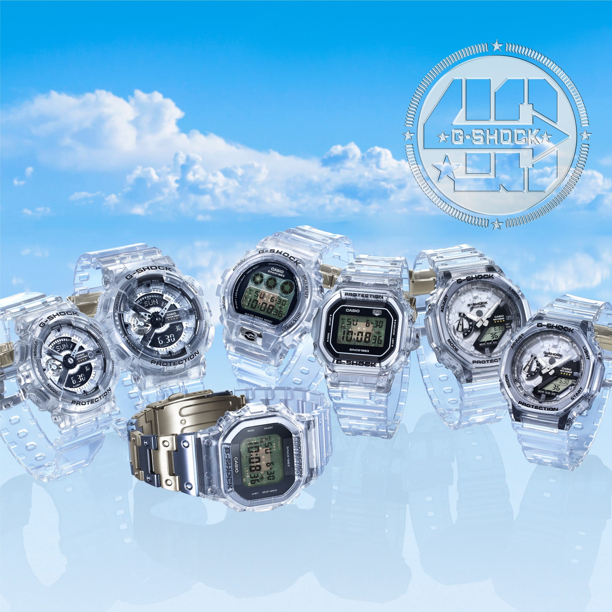 Casio G-Shock Men's Translucent Resin Watch, Digital | DW-6940RX-7ER