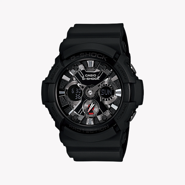 Casio G-Shock Ga-201-1a - Bold Black Adventurer Men's Watch With Durable Resin Band & Dynamic Features by i-watch