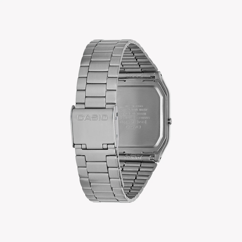 Casio Men's Silver Resin Watch, Black Dial | Aq-230a-1dmqyes by i-watch