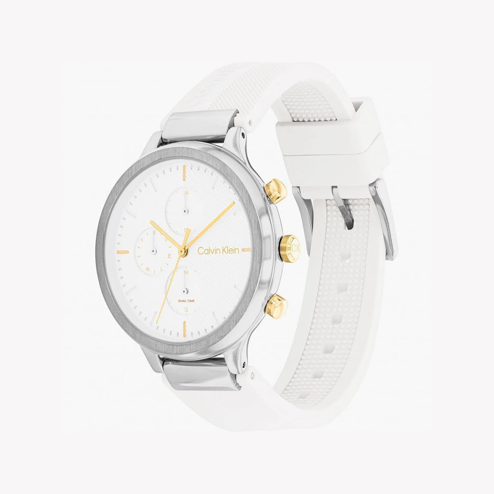 Ck Calvin Klein Men's Stainless Steel Watch, White Dial | K1m21126 by i-watch