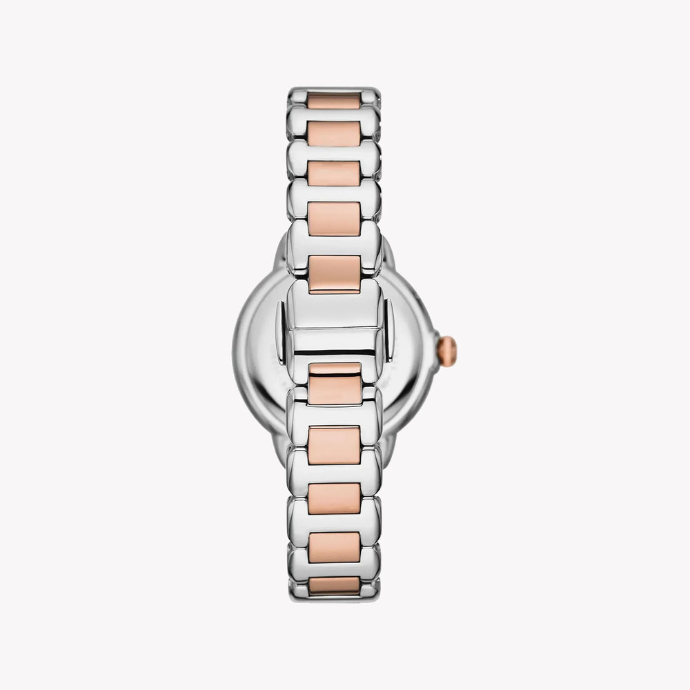 Emporio Armani Women's Silver/Rose Gold Watch, Silver Dial | Ar11569 by i-watch