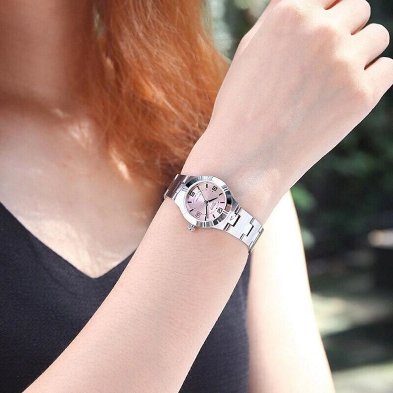 Ltp Women's Silver Pink Watch, Stainless Steel | Ltp-1241d-4a3df by i-watch