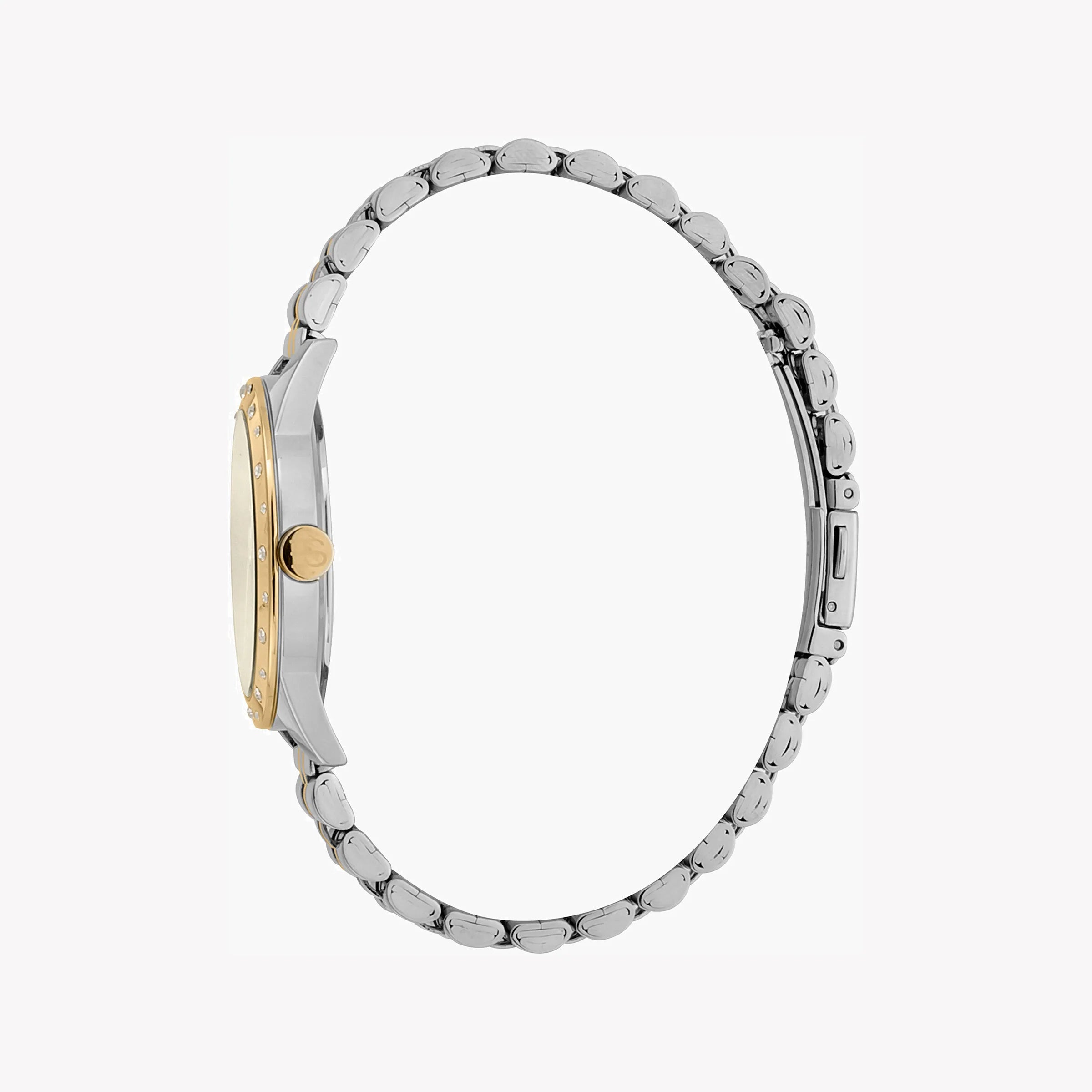 ESPRIT Women's Watch with Silver Stainless Steel Case and Silver & Gold Stainless Steel Band