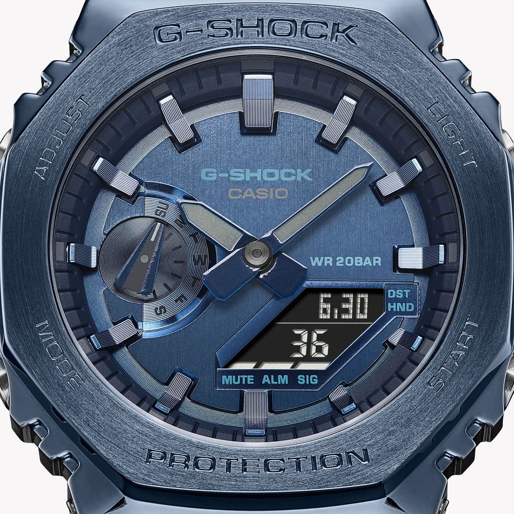 CASIO G-SHOCK GM-2100N-2AER OAK - ADVENTURE-READY BLUE COMMANDER Men's Watch with rugged durability and high-tech features-i-Watch-3