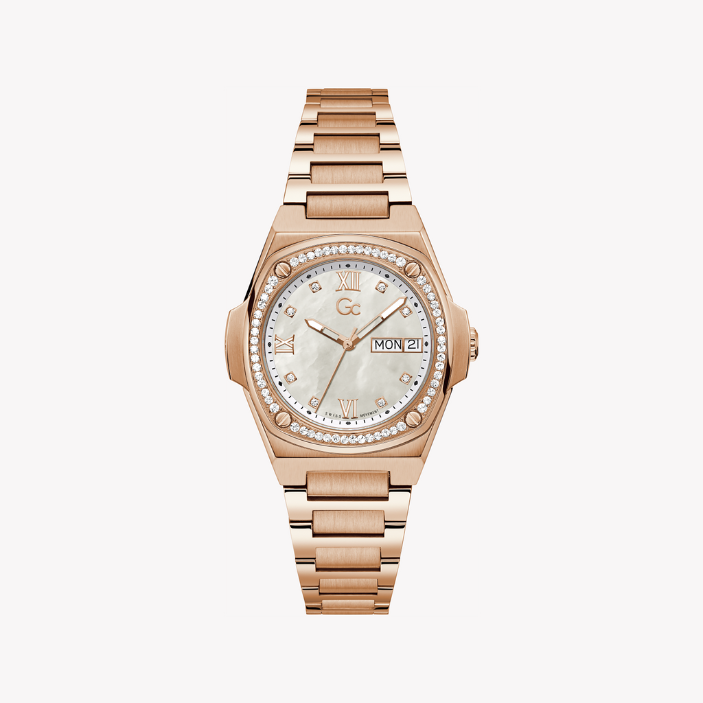 GUESS COLLECTION Y98002L1MF - RADIANT ROSE GOLD TIMEPIECE FOR THE MODERN WOMAN