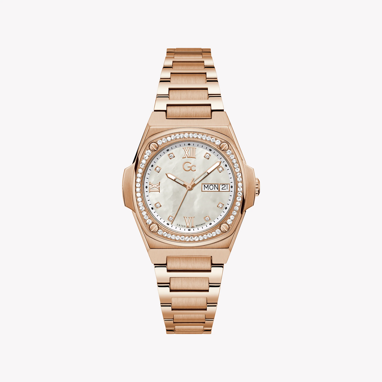 Chic Radiance Women's Rose Gold Watch, White Dial | Y98002l1mf by i-watch