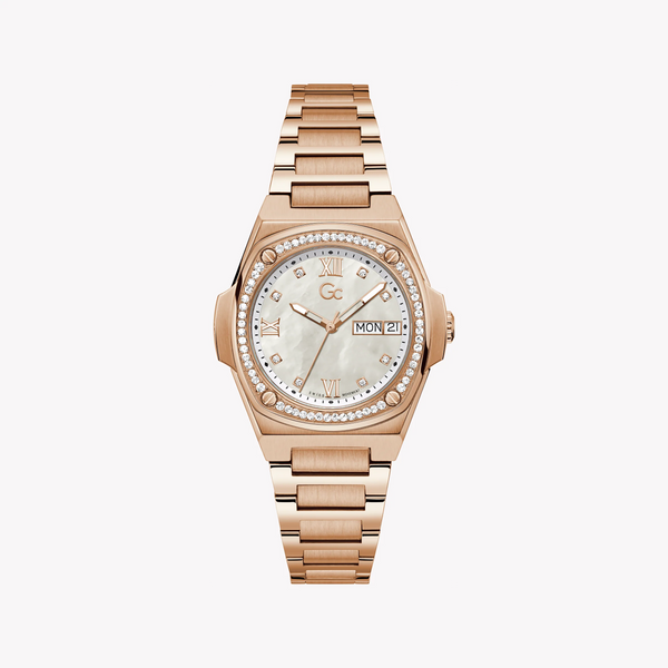 Chic Radiance Women's Rose Gold Watch, White Dial | Y98002l1mf by i-watch
