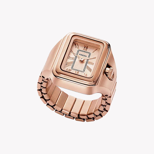 Raquel Watch Ring Two-Hand Rose Gold-Tone Stainless Steel ES5345