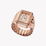 Raquel Watch Ring Two-Hand Rose Gold-Tone Stainless Steel ES5345