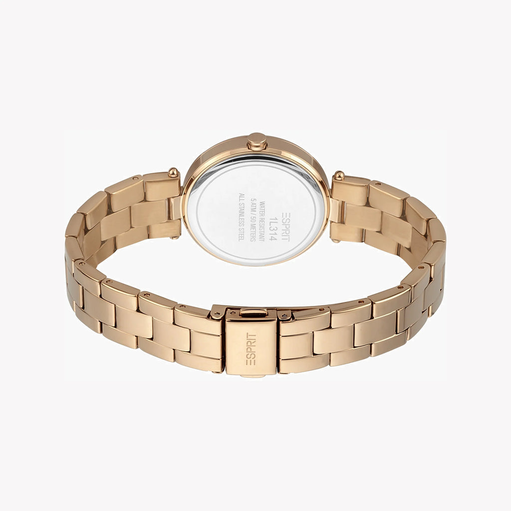 ESPRIT Women's Watch with Rose Gold Stainless Steel Case and Rose Gold Stainless Steel Band-i-Watch-3