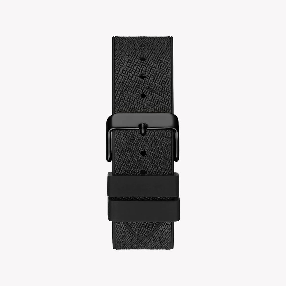Guess Women's Black Silicone Watch, Silver Dial | Gw0048g1 by i-watch