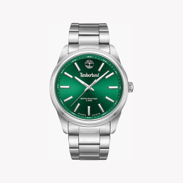 Timberland Men's Silver Watch, Green Dial | Tdwgg0010806 by i-watch