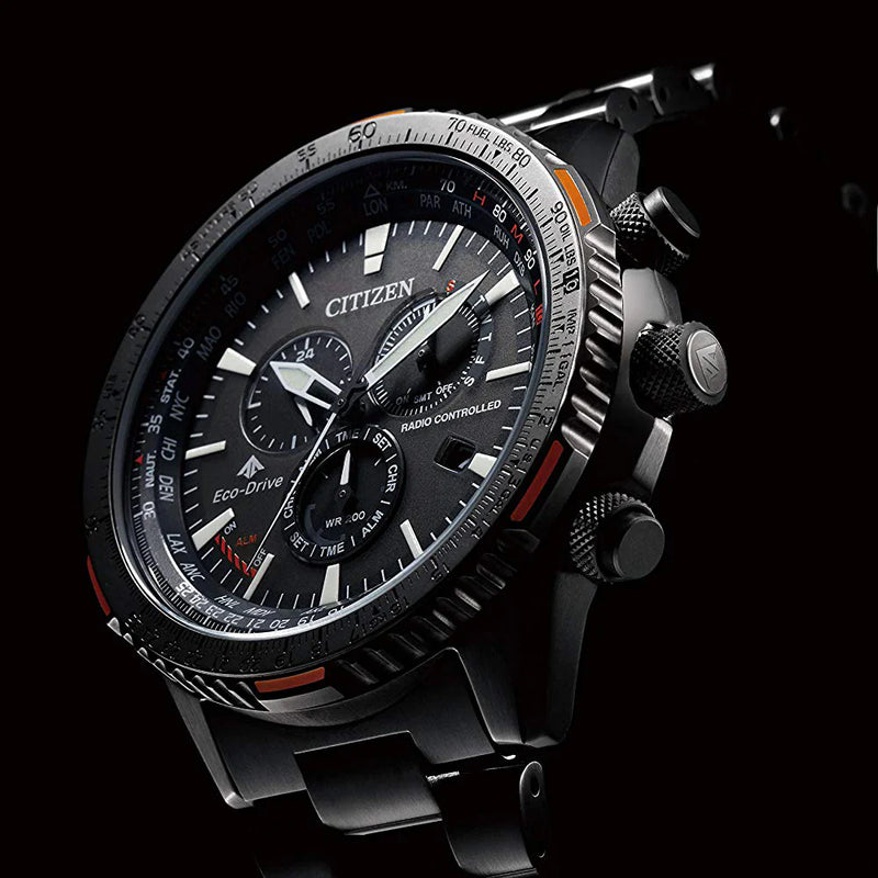 Citizen Men's Black Stainless Steel Watch, Black Dial | Cb5007-51h by i-watch