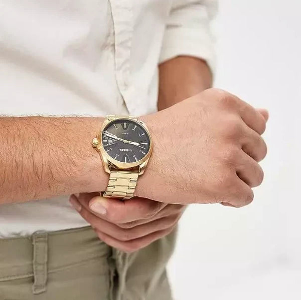 Diesel Men's Gold Stainless Steel Watch, Gold Dial | Dz1865 by i-watch
