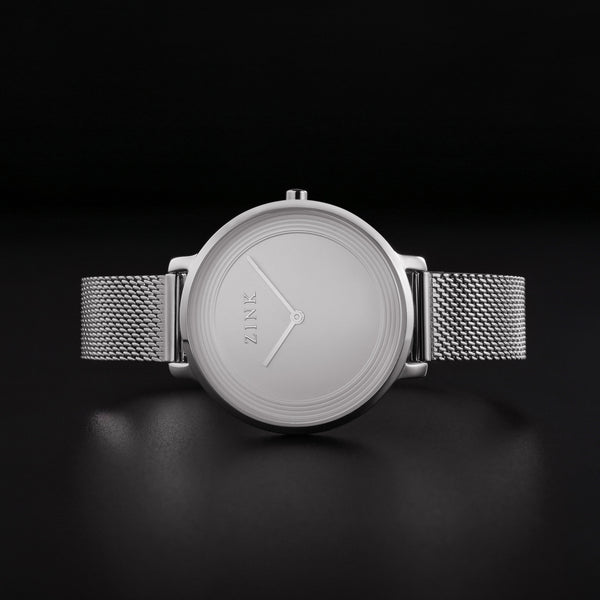Zink Women's Watch With Silver Stainless Steel Case And Silver Stainless Steel Band by i-watch