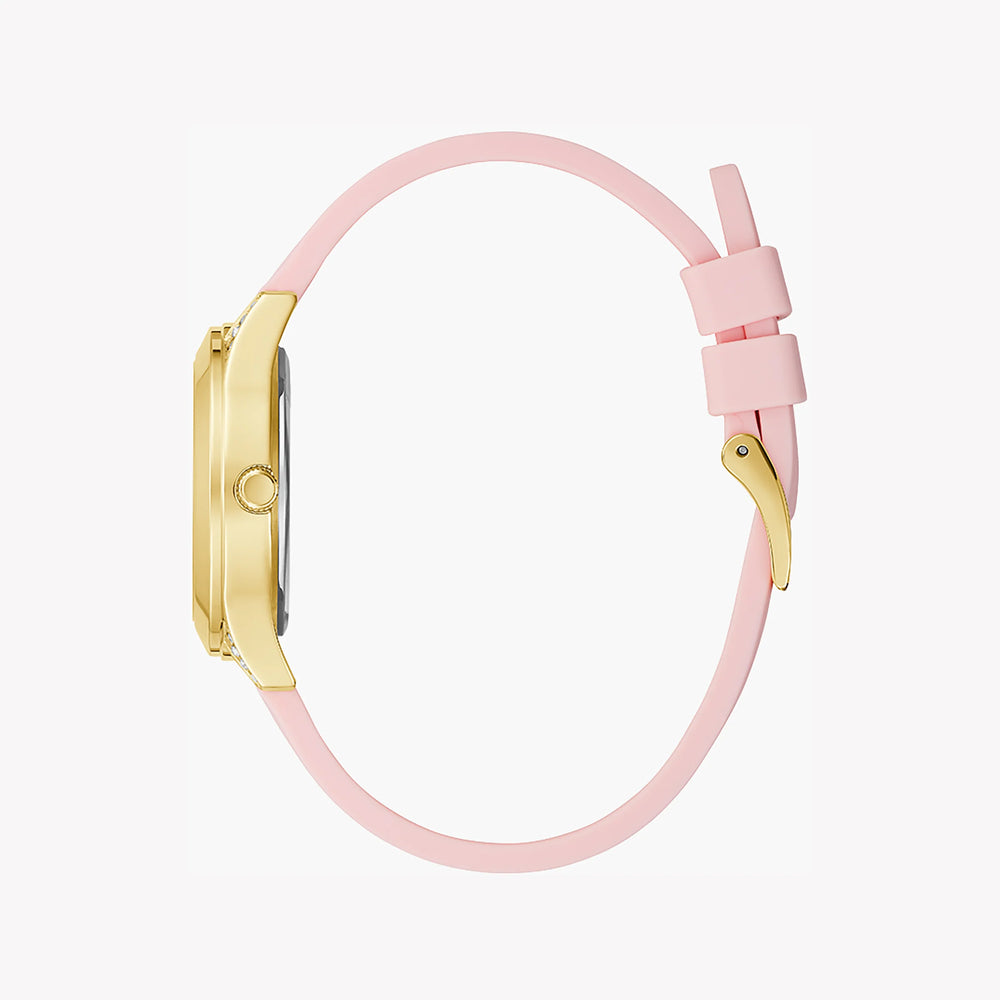Guess Women's Gold Stainless Steel, Pink Leather | Gw0381l2 by i-watch