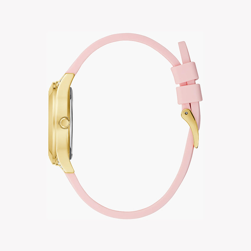 Guess Women's Gold Stainless Steel, Pink Leather | Gw0381l2 by i-watch