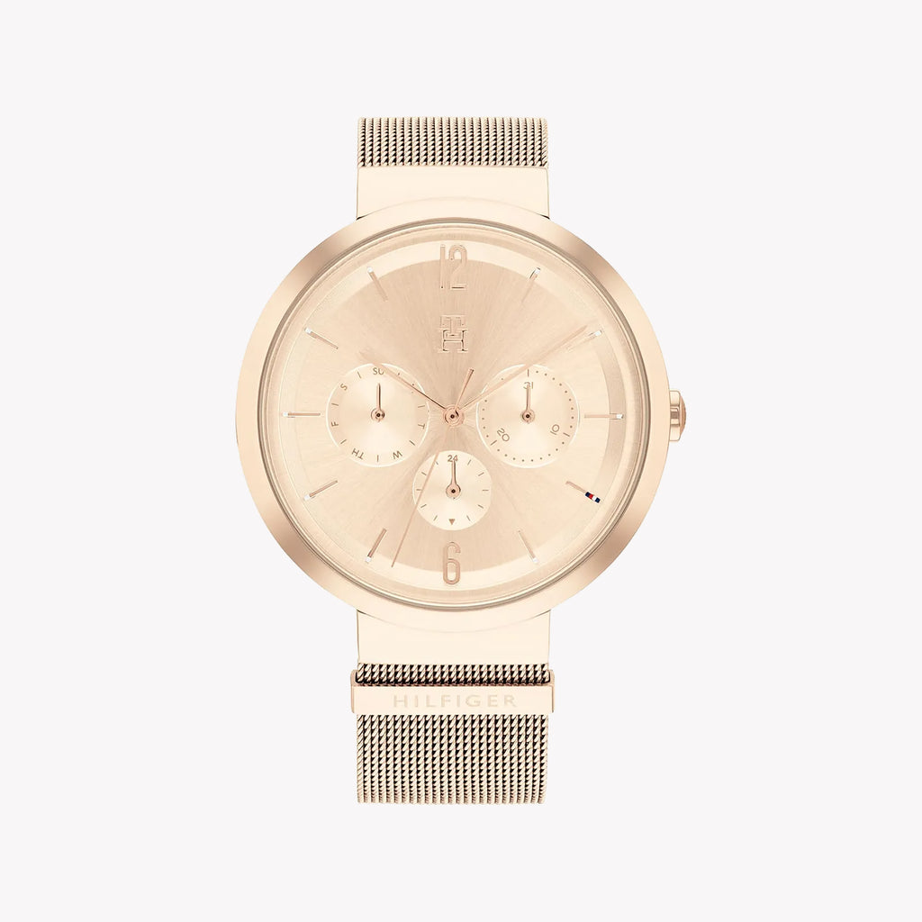 TOMMY HILFIGER 1683477 ROSE GOLD ELEGANCE - STYLISH WOMEN'S WATCH with Stainless Steel Band and Dial