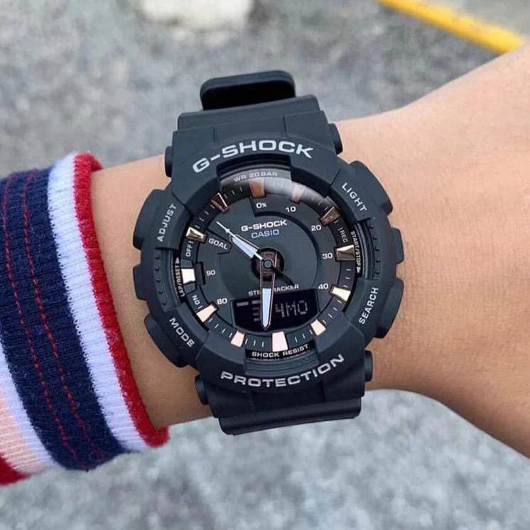 Casio G-Shock Gma-S130pa-1adr Sporty Elegance - Chic Black Resin Women's Watch by i-watch