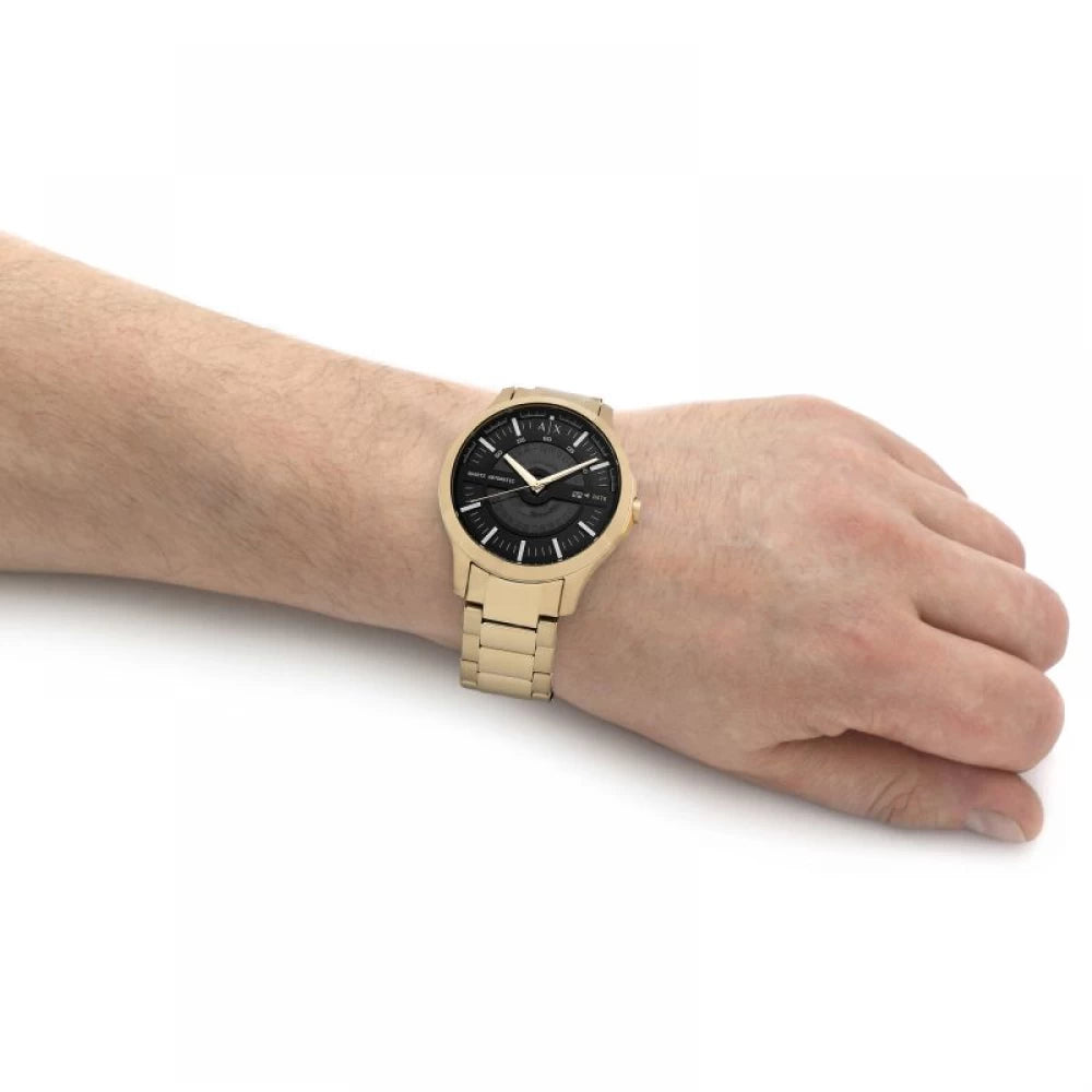 ARMINI EXCHANGE AX2443 - BOLD GOLD STAINLESS STEEL TIMEPIECE WITH BLACK DIAL-i-Watch-5
