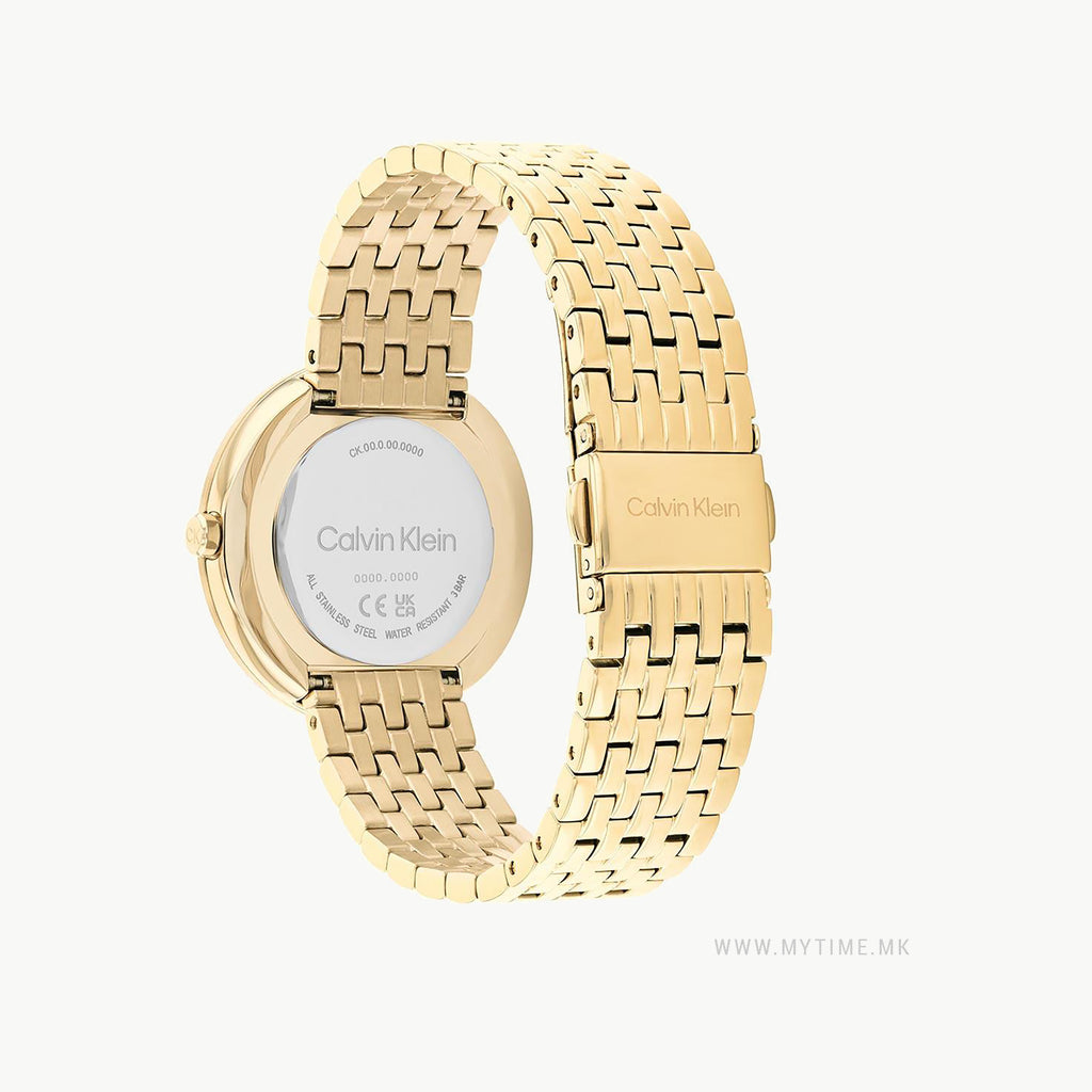 CK CALVIN KLEIN RADIANT GOLDSILHOUETTE - TIMELESS ELEGANCE WOMEN'S WATCH-i-Watch-3