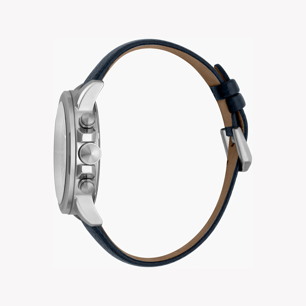 Just Cavalli Men's Black Leather Watch, Silver Dial | Jc1g140l0015 by i-watch