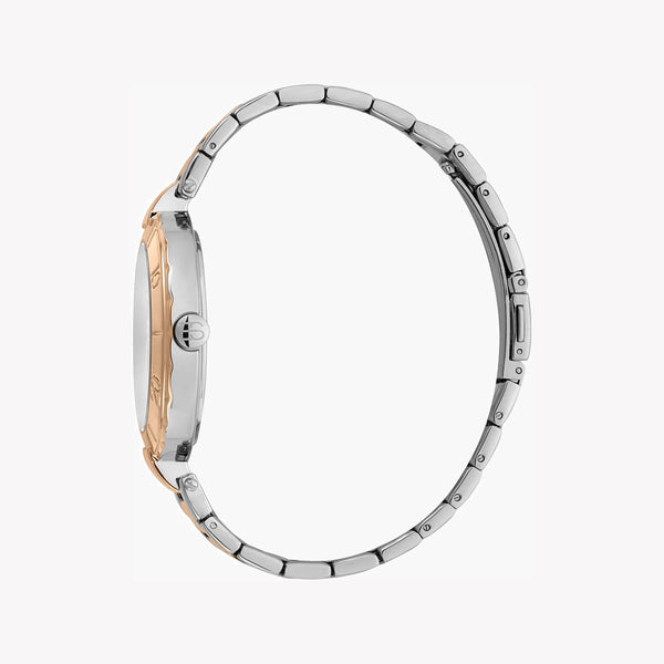 Esprit Women's Watch With Rose Gold Stainless Steel Case And Silver & Rose Gold Stainless Steel Band by i-watch