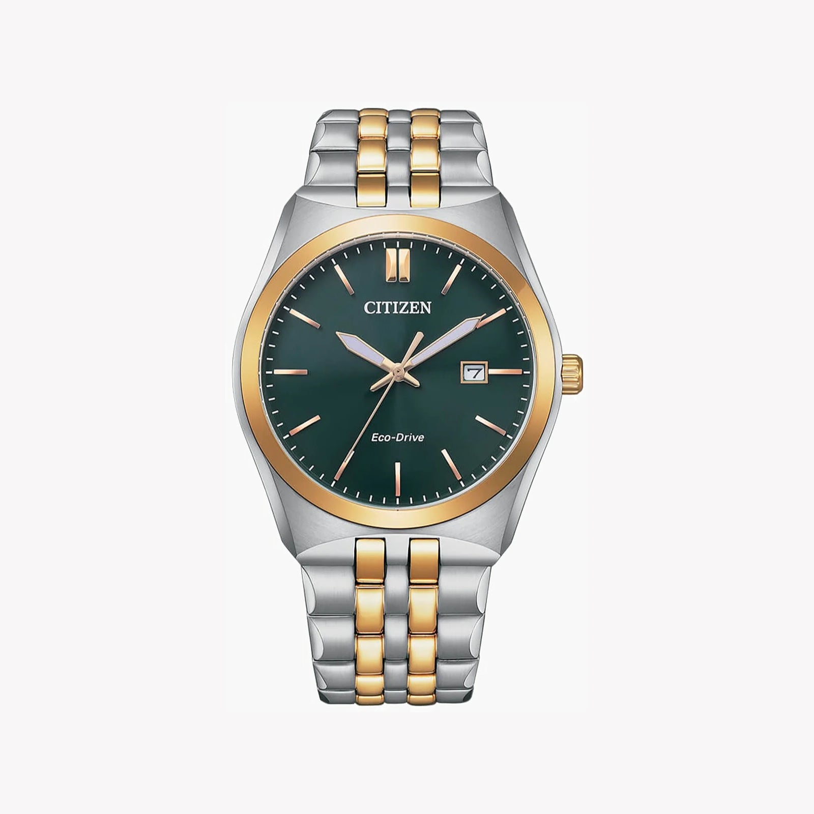 Citizen Men's Gold & Silver Stainless Steel Watch, Green Dial | Bm7339-89x by i-watch