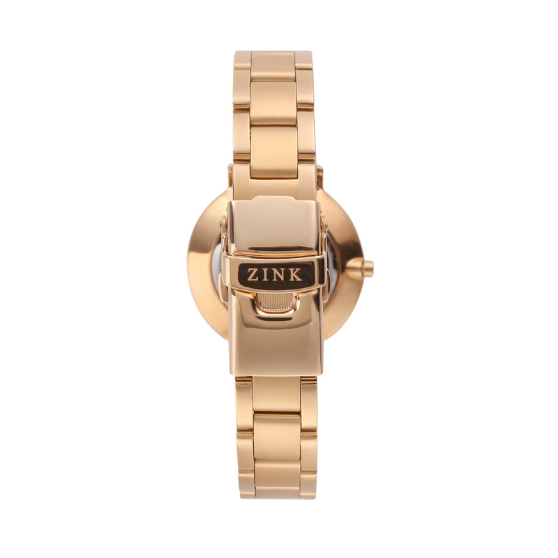 Zink Women's Watch With Gold Stainless Steel Case And Gold Stainless Steel Band by i-watch