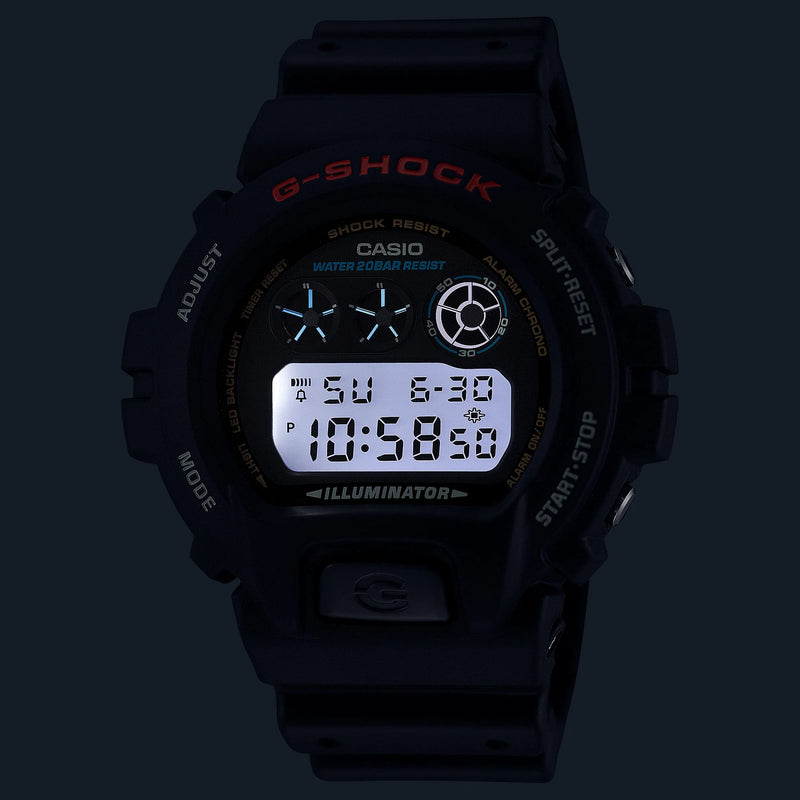 CASIO G-SHOCK DW-6900U-1ER RUGGED PERFORMANCE - MEN'S BLACK DIGITAL POWERHOUSE-i-Watch-4