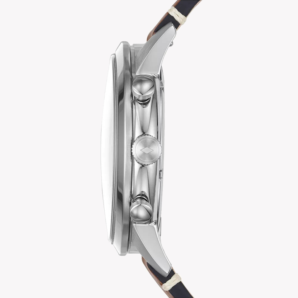 FOSSIL FS5967SET - TIMELESS ELEGANCE MEN'S WATCH WITH LEATHER STRAP & BLACK DIAL-i-Watch-2