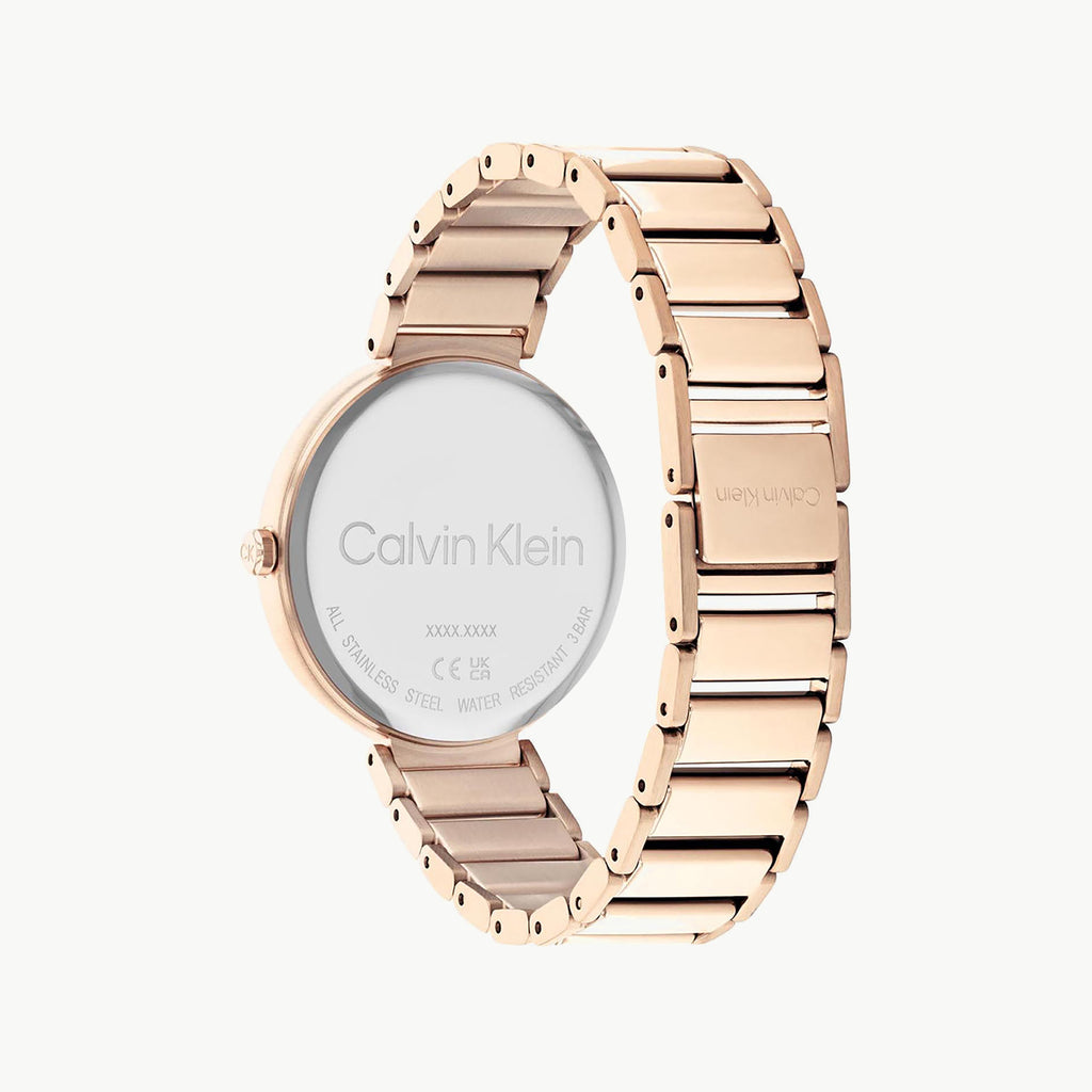 CK CALVIN KLEIN NEW COLLECTION - ROSE GOLD ELEGANCE WOMEN'S WATCH WITH WHITE DIAL & STYLISH COMFORT-i-Watch-3
