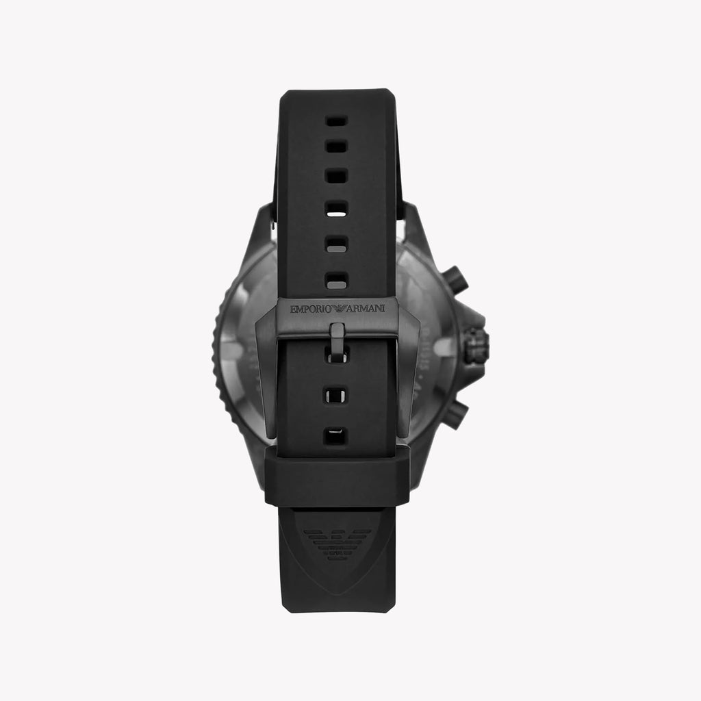 EMPORIO ARMANI AR11515 - BLACK STRENGTH - Men's Sophisticated Sport Watch with Silicone Band-i-Watch-3