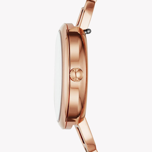 Fossil Women's Rose Gold Watch, White Dial | Es4391 by i-watch
