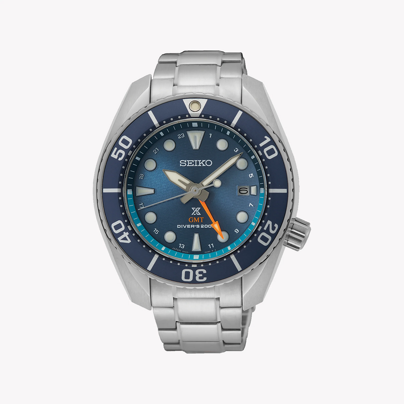 Seiko Prospex Men's Silver Watch, Blue Dial | Sfk001j1 by i-watch