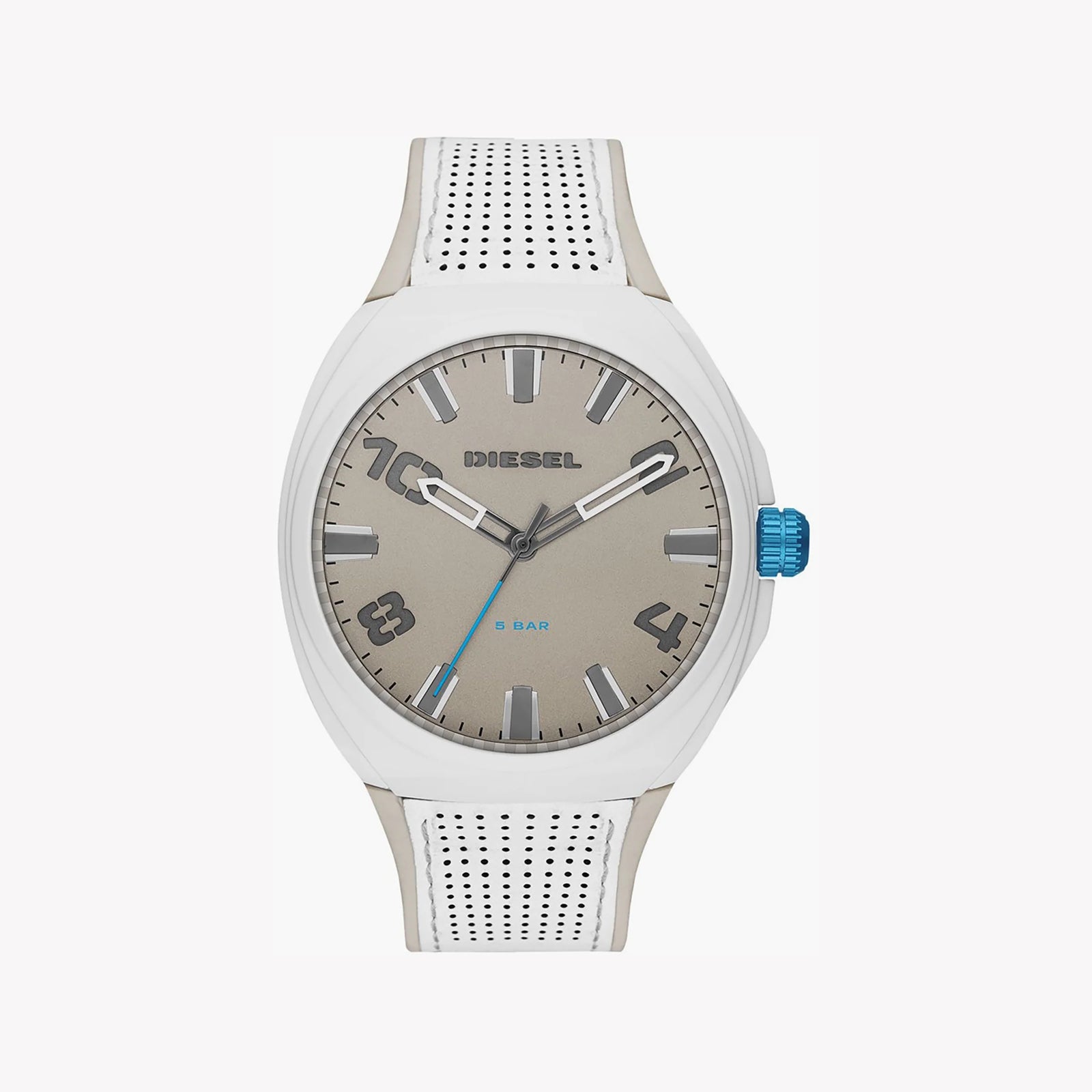 Diesel Men's White Silicone Watch, Stainless Steel Case | Dz1884 by i-watch