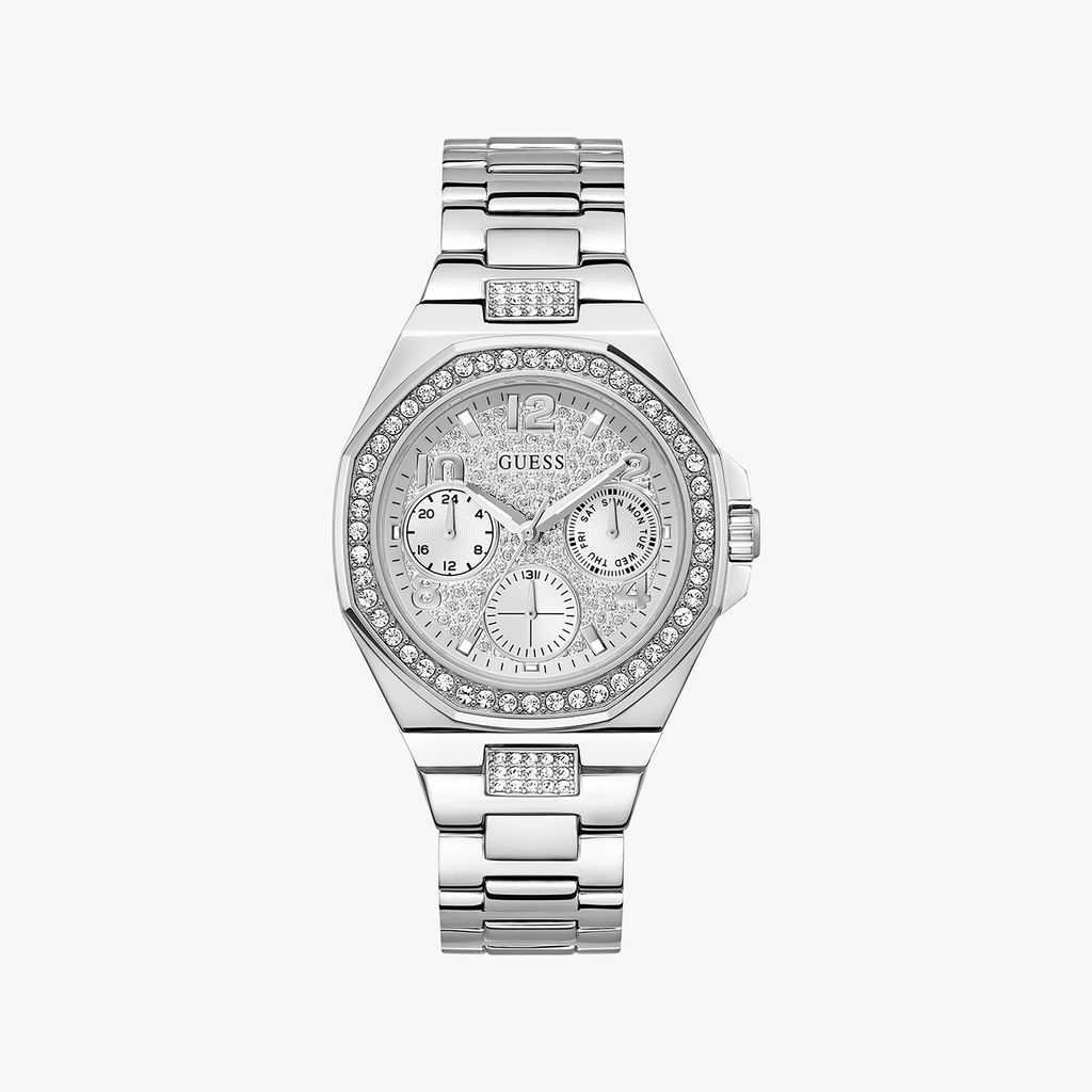 GUESS GW0777L1 SILVER SPECTRUM - CHIC SOPHISTICATION WOMEN'S TIMEPIECE WITH STAINLESS STEEL BAND