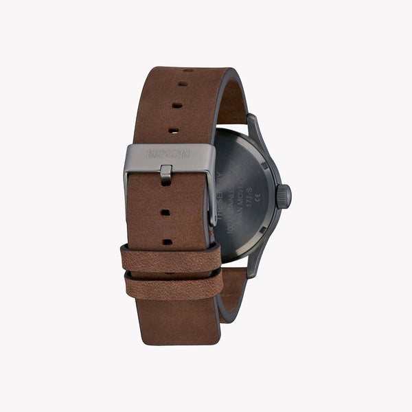 Nixon Men's Brown Stainless Steel, Silver Leather | A105-2984 by i-watch