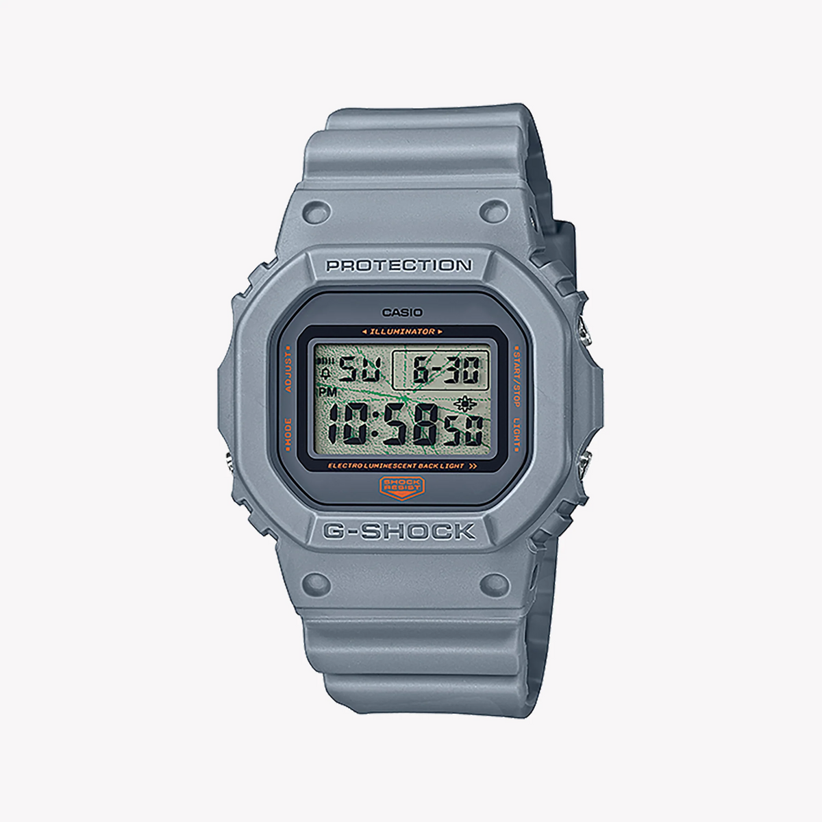 Casio G-Shock Dw-5600mnt-8dr - Stylish Gray Resin Timepiece For Active Men by i-watch