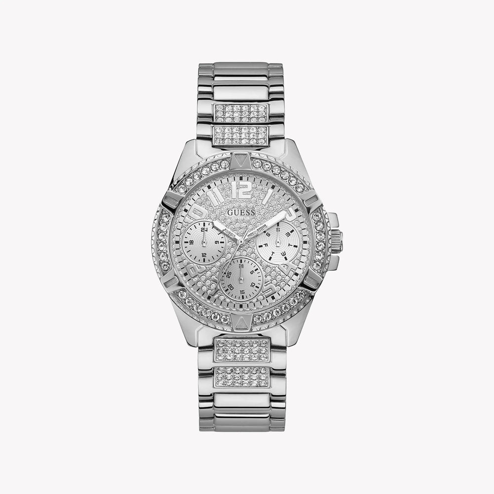 Guess Women's Silver Stainless Steel Watch, Silver Dial | W1156l1 by i-watch