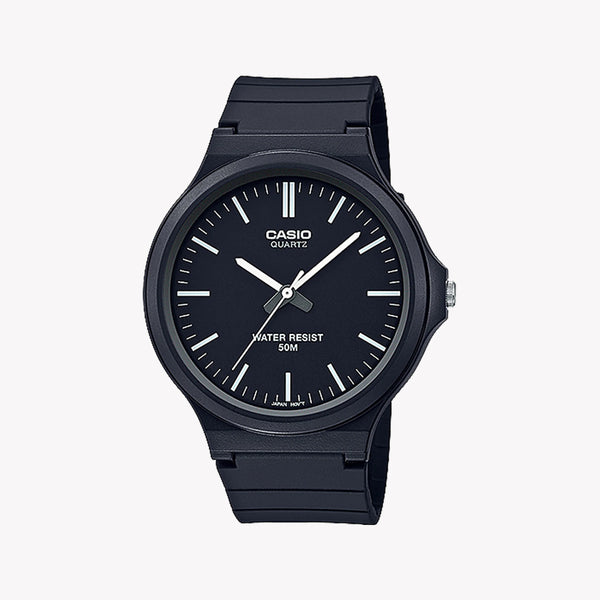 CASIO MW-240-1EVDF ENDURING ELEGANCE - MINIMALIST MEN'S TIMEPIECE WITH BLACK ON BLACK DESIGN