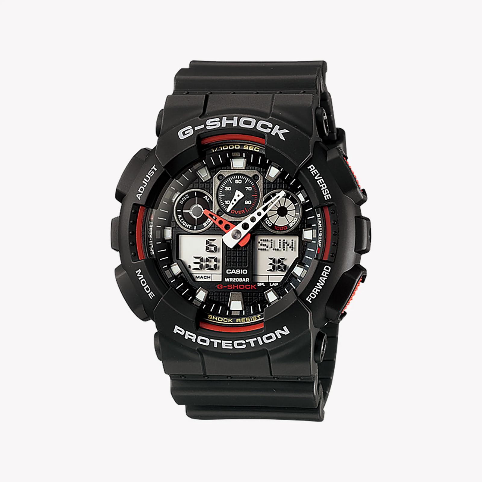 G-Shock Men's Black Resin Watch, Digital Dial | Ga-100-1a4 by i-watch