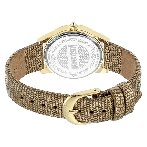 Just Cavalli Women's Gold Stainless Steel Watch, Gold Leather Band | Jc1l087l0025 by i-watch