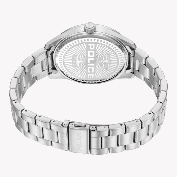 Police Men's Silver Stainless Steel Watch, Blue Dial | Pewjg0018203 by i-watch