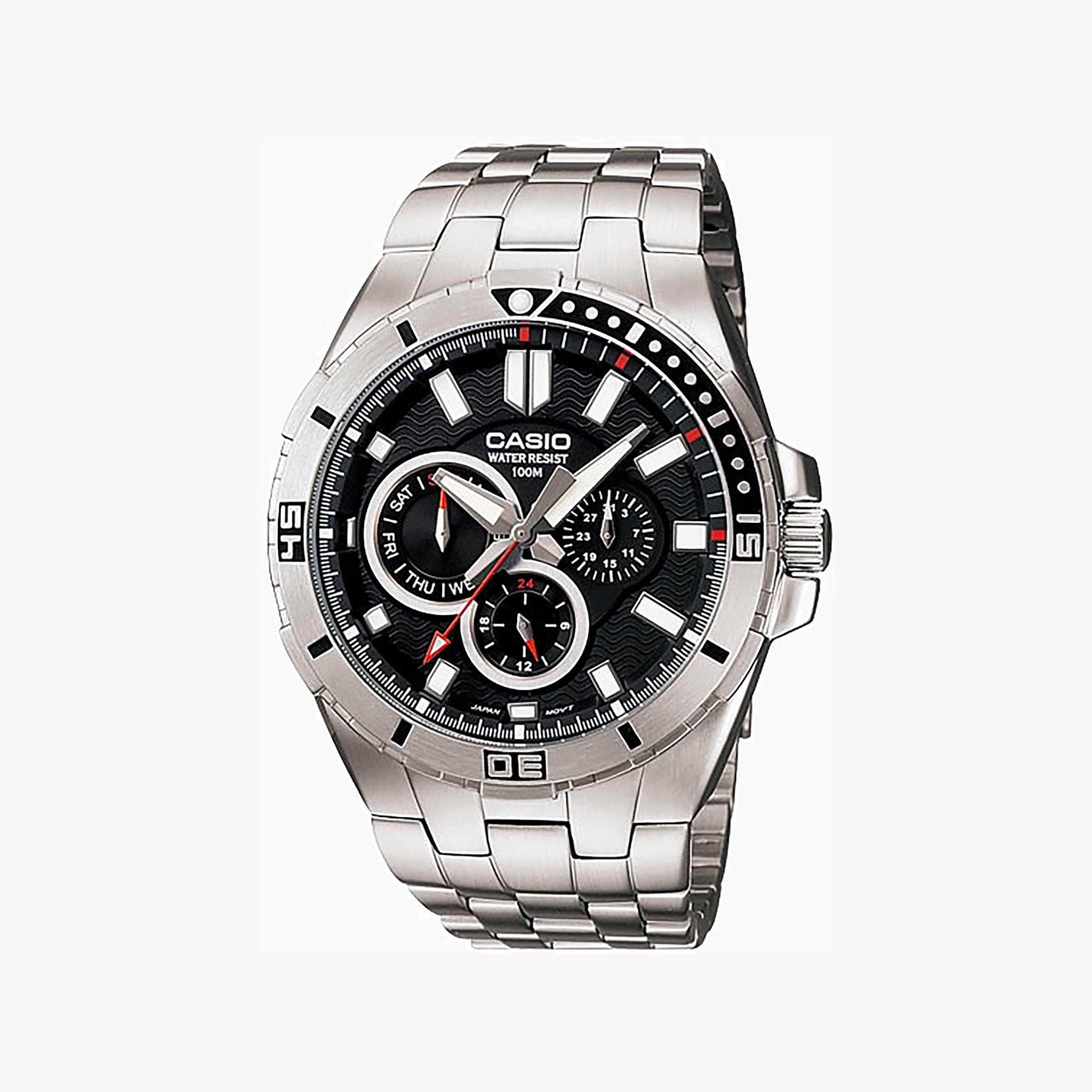 CASIO MTD-1060D-1AVDF DYNAMIC ADVENTURIST - MEN'S ELEGANT STAINLESS STEEL TIMEPIECE