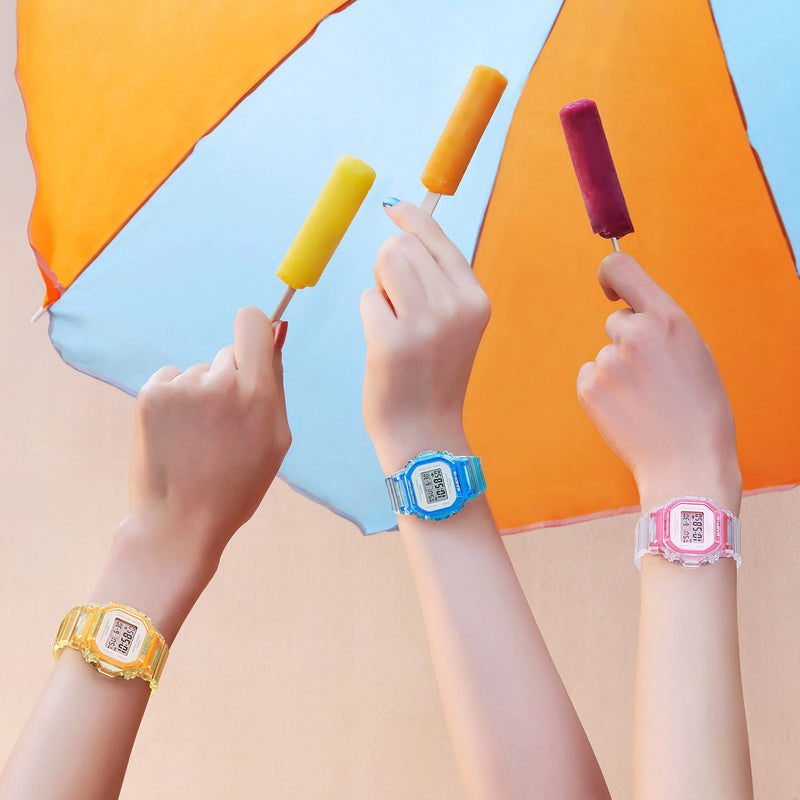 Casio Women's Yellow Resin Watch, Yellow Digital Display | Bgd-565sj-9er by i-watch