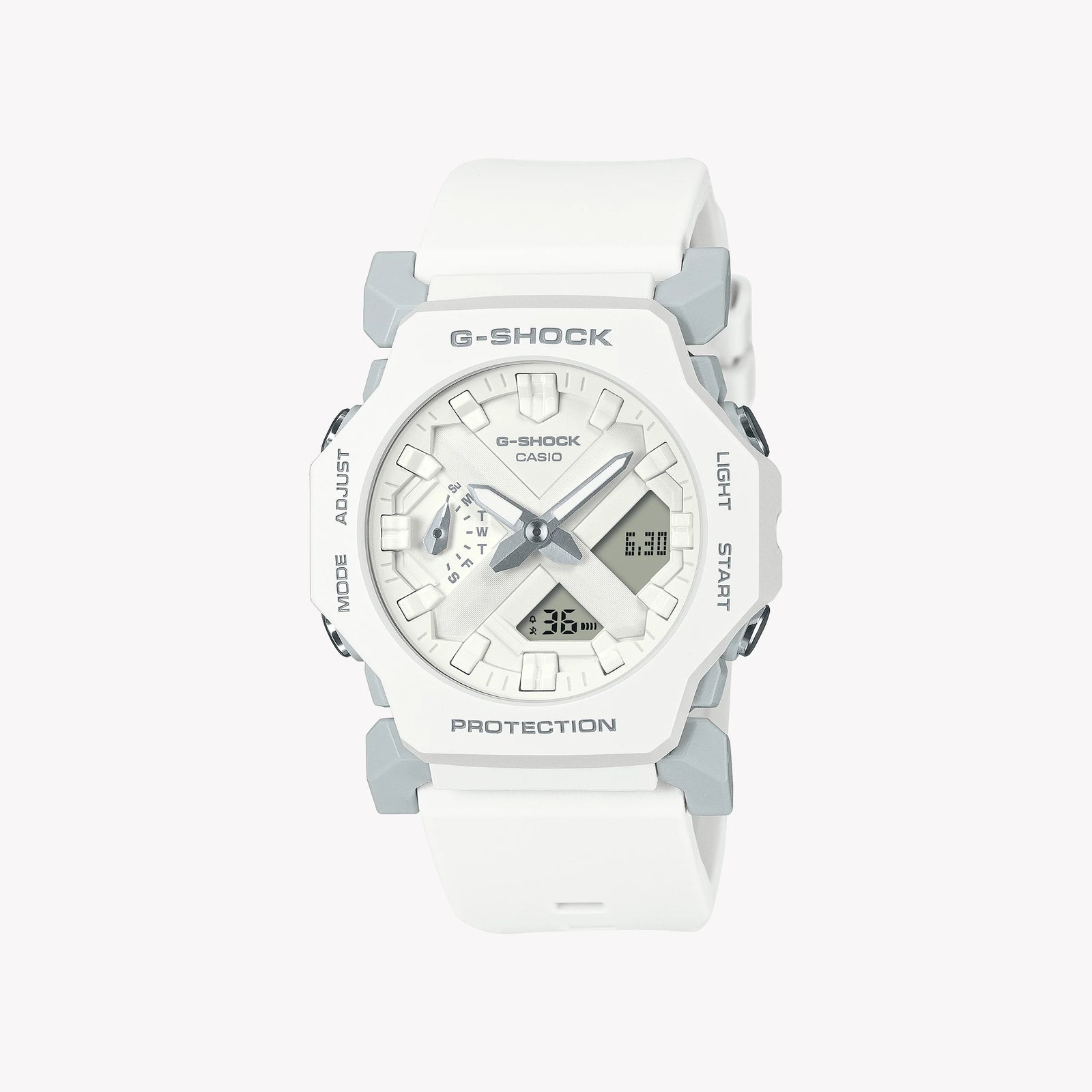 Casio G-Shock Men's White Resin Watch, Analog | Ga-2300-7aer by i-watch