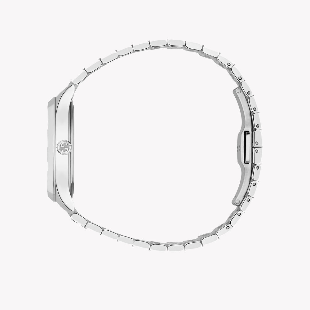 Gucci Women's Silver Stainless Steel, Gold Dial | Ya1265035 by i-watch